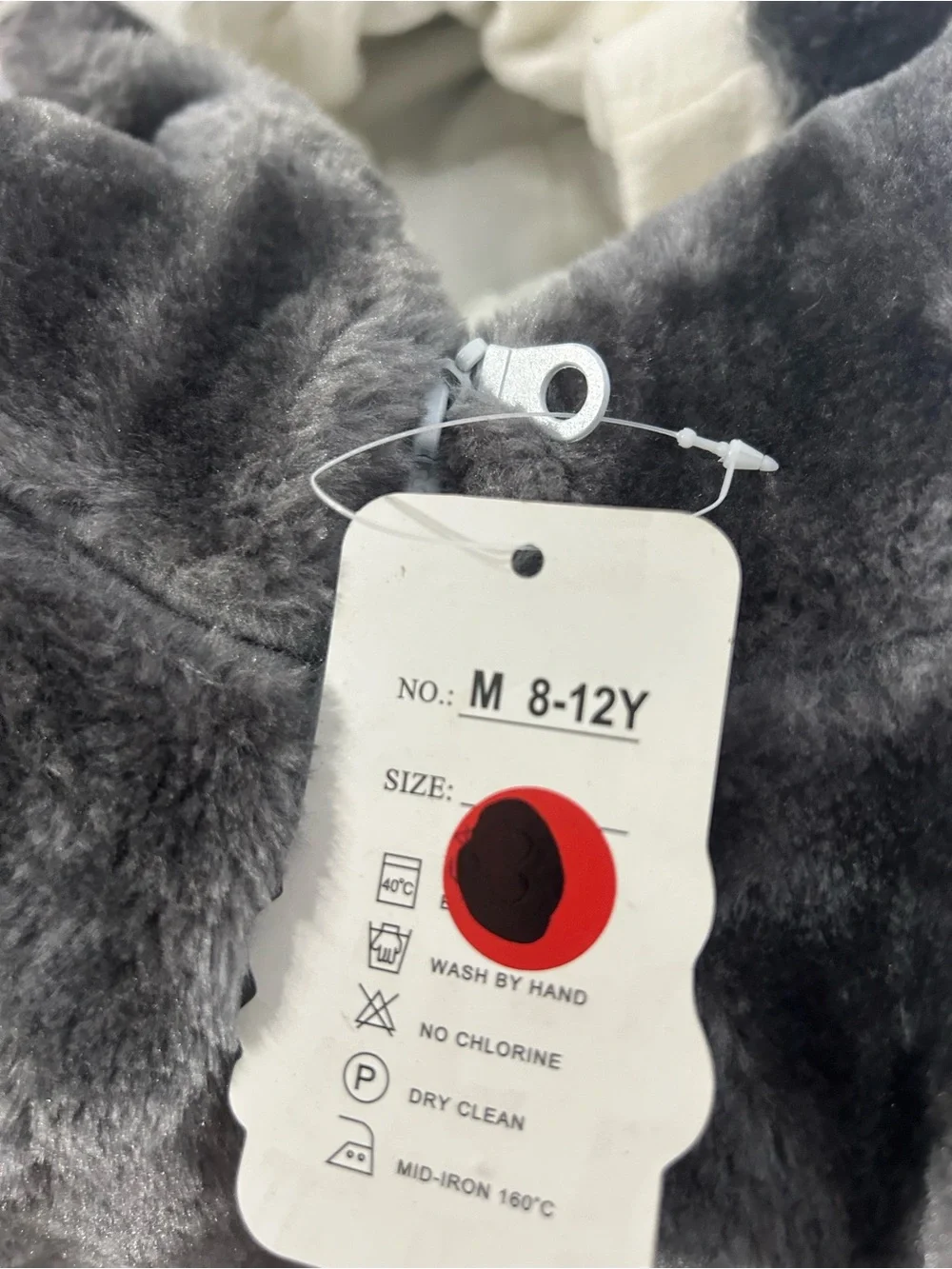 Plush Gray Husky Dog Costume Hoodie/vest